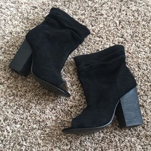 Chinese Laundry slouchy peep toe booties